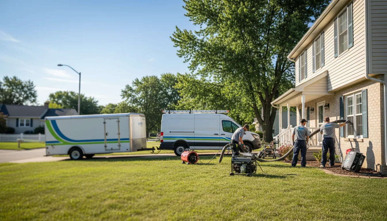 Flooded Basement Restoration And Cleanup With Repair in Buda, IL near me